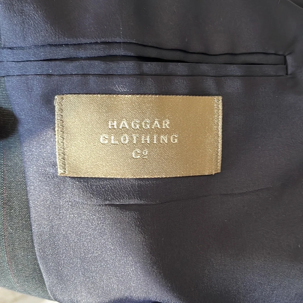 Haggar Clothing Co pinstripe pantsuit